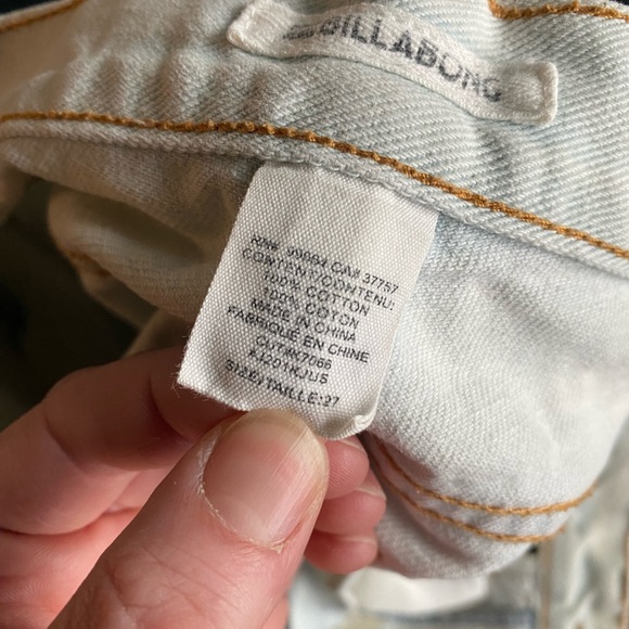 Billabong Saltwash Denim Distressed Jean Shorts - Picture 5 of 5